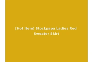 [Hot Item] Stockpapa Ladies Red Sweater Skirt