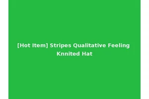 [Hot Item] Stripes Qualitative Feeling Knnited Hat