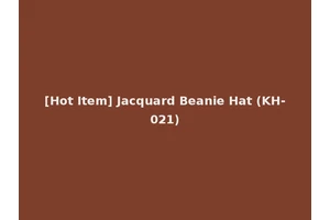 [Hot Item] Jacquard Beanie Hat (KH-021)