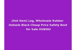 [Hot Item] Lxg, Wholesale Rubber Outsole Black Cheap Price Safety Boot for Sale HSB003