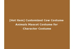 [Hot Item] Customized Cow Costume Animals Mascot Costume for Character Costume