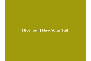 [Hot Item] New Yoga Suit