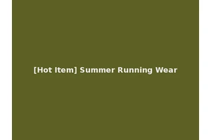 [Hot Item] Summer Running Wear