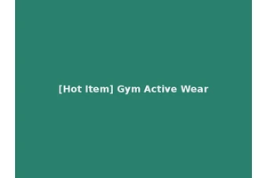 [Hot Item] Gym Active Wear