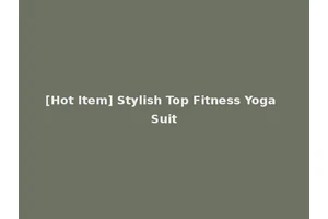 [Hot Item] Stylish Top Fitness Yoga Suit