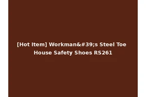 [Hot Item] Workman's Steel Toe House Safety Shoes RS261