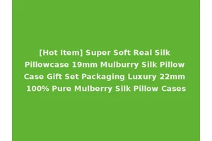 [Hot Item] Super Soft Real Silk Pillowcase 19mm Mulburry Silk Pillow Case Gift Set Packaging Luxury 22mm 100% Pure Mulberry Silk Pillow Cases