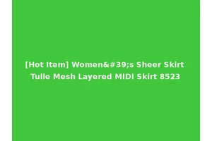 [Hot Item] Women's Sheer Skirt Tulle Mesh Layered MIDI Skirt 8523