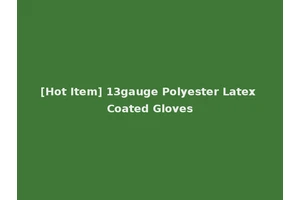 [Hot Item] 13gauge Polyester Latex Coated Gloves