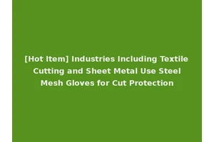 [Hot Item] Industries Including Textile Cutting and Sheet Metal Use Steel Mesh Gloves for Cut Protection