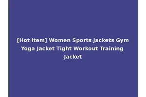 [Hot Item] Women Sports Jackets Gym Yoga Jacket Tight Workout Training Jacket