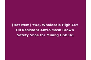 [Hot Item] Ywq, Wholesale High-Cut Oil Resistant Anti-Smash Brown Safety Shoe for Mining HSB341