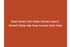 [Hot Item] Hot Style Unisex Sport Street Style Hip Hop Casual Knit Hats