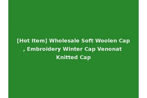 [Hot Item] Wholesale Soft Woolen Cap, Embroidery Winter Cap Venonat Knitted Cap