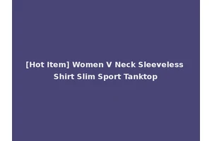 [Hot Item] Women V Neck Sleeveless Shirt Slim Sport Tanktop