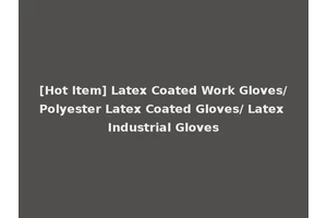 [Hot Item] Latex Coated Work Gloves/Polyester Latex Coated Gloves/ Latex Industrial Gloves