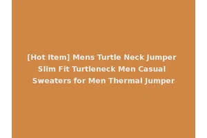 [Hot Item] Mens Turtle Neck Jumper Slim Fit Turtleneck Men Casual Sweaters for Men Thermal Jumper