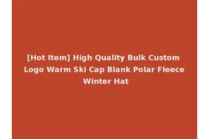 [Hot Item] High Quality Bulk Custom Logo Warm Ski Cap Blank Polar Fleece Winter Hat
