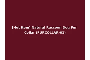 [Hot Item] Natural Raccoon Dog Fur Collar (FURCOLLAR-01)