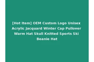 [Hot Item] OEM Custom Logo Unisex Acrylic Jacquard Winter Cap Pullover Warm Hat Skull Knitted Sports Ski Beanie Hat