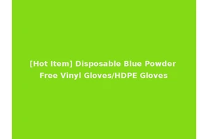 [Hot Item] Disposable Blue Powder Free Vinyl Gloves/HDPE Gloves