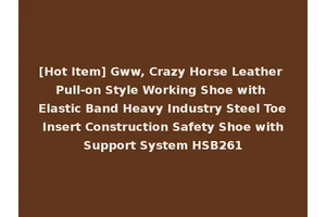 [Hot Item] Gww, Crazy Horse Leather Pull-on Style Working Shoe with Elastic Band Heavy Industry Steel Toe Insert Construction Safety Shoe with Support System HSB261