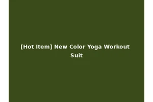 [Hot Item] New Color Yoga Workout Suit