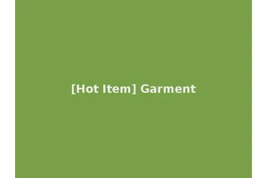 [Hot Item] Garment