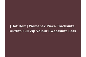 [Hot Item] Womens2 Piece Tracksuits Outfits Full Zip Velour Sweatsuits Sets