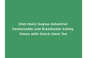 [Hot Item] Guyisa Industrial Fashionable and Breathable Safety Shoes with Shock Steel Toe