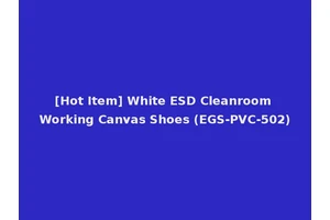 [Hot Item] White ESD Cleanroom Working Canvas Shoes (EGS-PVC-502)