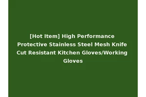 [Hot Item] High Performance Protective Stainless Steel Mesh Knife Cut Resistant Kitchen Gloves/Working Gloves