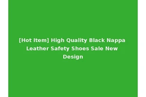 [Hot Item] High Quality Black Nappa Leather Safety Shoes Sale New Design