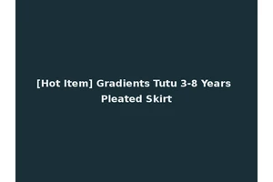 [Hot Item] Gradients Tutu 3-8 Years Pleated Skirt