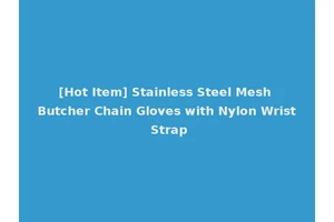 [Hot Item] Stainless Steel Mesh Butcher Chain Gloves with Nylon Wrist Strap