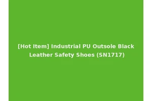 [Hot Item] Industrial PU Outsole Black Leather Safety Shoes (SN1717)