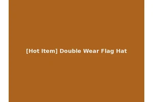 [Hot Item] Double Wear Flag Hat