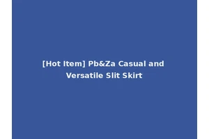 [Hot Item] Pb&Za Casual and Versatile Slit Skirt