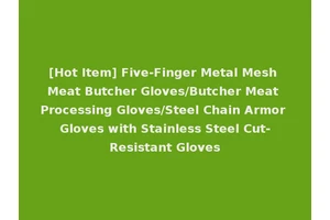 [Hot Item] Five-Finger Metal Mesh Meat Butcher Gloves/Butcher Meat Processing Gloves/Steel Chain Armor Gloves with Stainless Steel Cut-Resistant Gloves