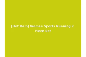 [Hot Item] Women Sports Running 2 Piece Set