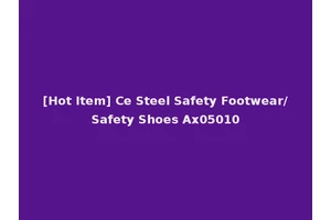 [Hot Item] Ce Steel Safety Footwear/Safety Shoes Ax05010