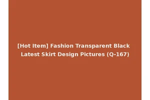 [Hot Item] Fashion Transparent Black Latest Skirt Design Pictures (Q-167)