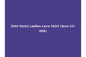 [Hot Item] Ladies Lace Skirt (lace-13-006)