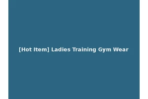 [Hot Item] Ladies Training Gym Wear