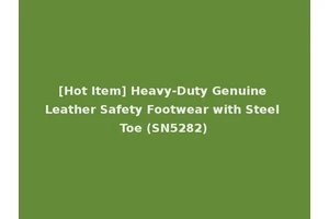 [Hot Item] Heavy-Duty Genuine Leather Safety Footwear with Steel Toe (SN5282)