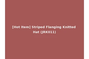 [Hot Item] Striped Flanging Knitted Hat (JRK011)