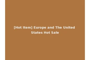 [Hot Item] Europe and The United States Hot Sale