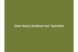 [Hot Item] Knitted Hat Tph1003