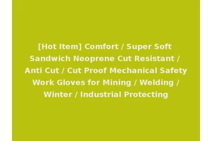 [Hot Item] Comfort / Super Soft Sandwich Neoprene Cut Resistant / Anti Cut / Cut Proof Mechanical Safety Work Gloves for Mining / Welding / Winter / Industrial Protecting
