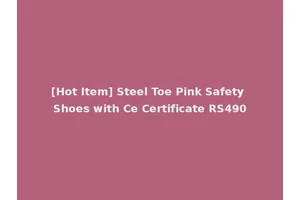 [Hot Item] Steel Toe Pink Safety Shoes with Ce Certificate RS490